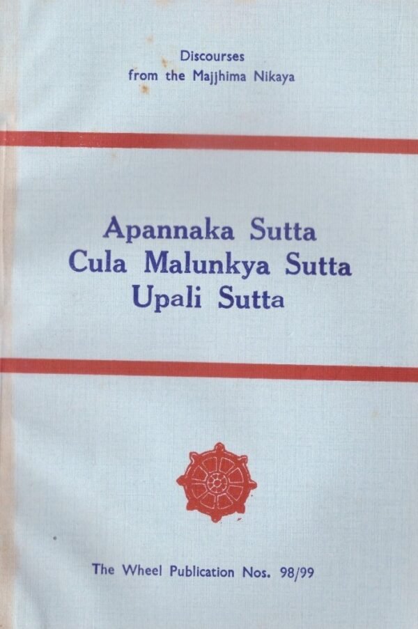 Apannaka Sutta_Cula Malunkya Sutta_Upali Sutta