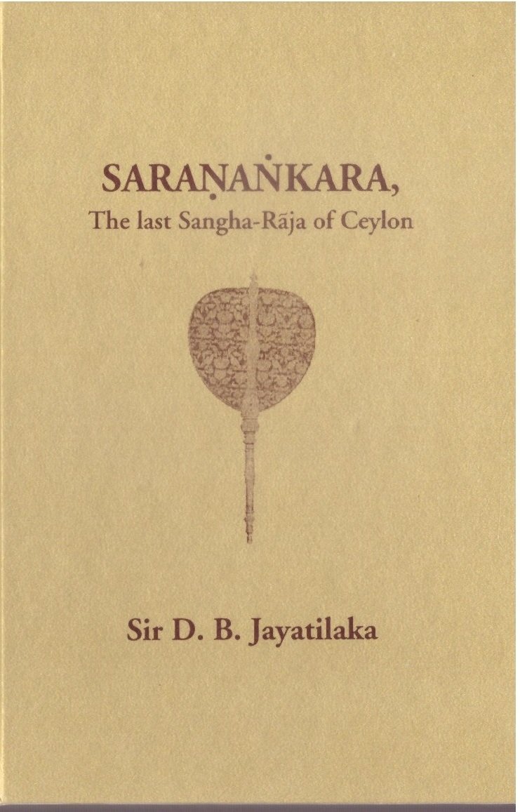 Saranankara the last sangha-raja of ceylon