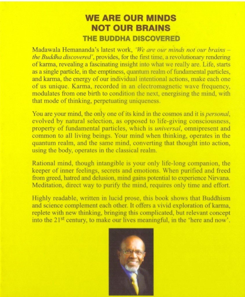 We Are Our Minds Not Our Brains.Back