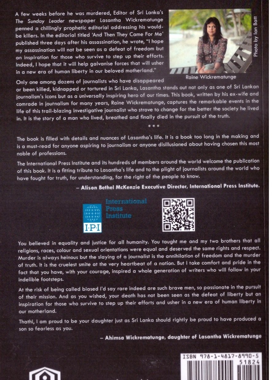 And Then They Came For Me.Back