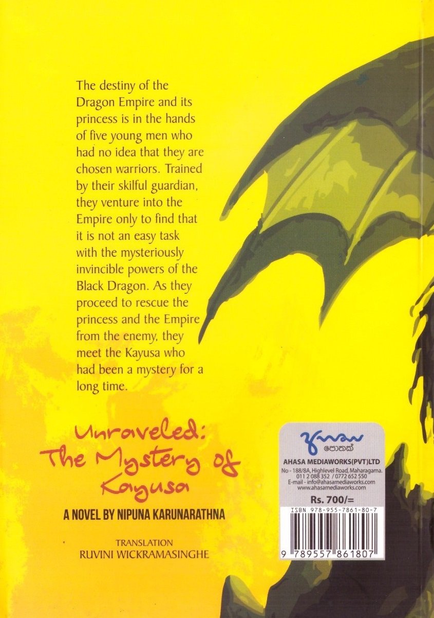 Unraveled The Mystery of Kayusa.Back